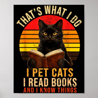 私がすることといえば猫を撫でて本を読むこと ポスター
