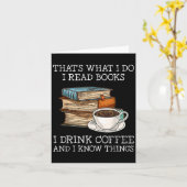 私がすることといえば 本を読む コーヒーを飲む 知っている カード (黄色い花)