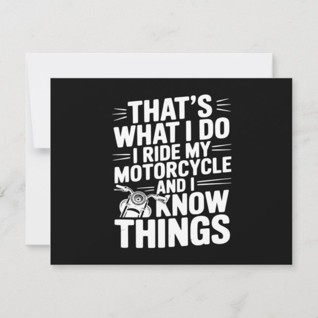 私がすることと言えばバイクに乗ることと、いろいろ知ってること (正面)