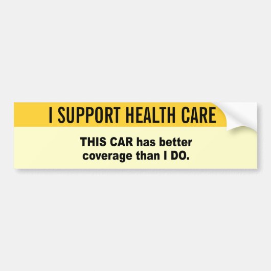 私がするよりこの車によりよい適用範囲があります バンパーステッカー (正面)