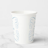 私がする前に何か青いものエレガントな結婚前お披露目パーティー 紙コップ (左)