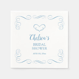 私がする前に何か青いもの - エレガントな結婚前のお祝い スタンダードカクテルナプキン