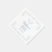 私がする前に何か青いもの - エレガントな結婚前のお祝い スタンダードカクテルナプキン (角)