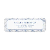 私がする前に何か ブライダルシャワーの返送先住所 ラベル (正面)