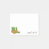 私がそう後it® 4つx 3つを言ったのでレトロのパイナップル ポストイット (正面)