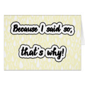 私がそう言ったからだ (正面横)