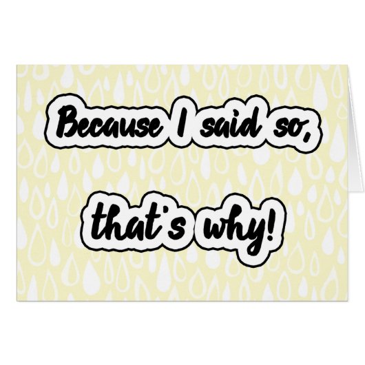 私がそう言ったからだ (正面横)