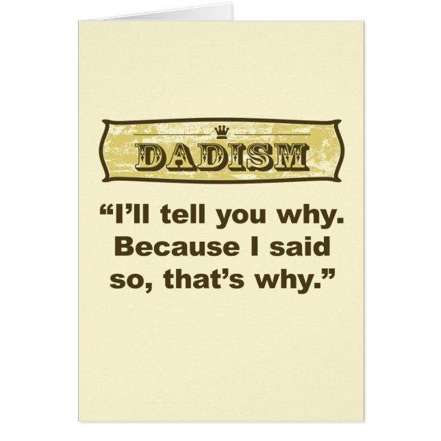 -私がそう言ったのでDadism (正面)