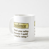 -私がそう言ったのでDadism コーヒーマグカップ (正面左)