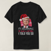 私がそう言ったトランプ・サンタハット Tシャツ (デザイン正面)