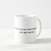 私がその気なら…結婚しよう！ 猫のコーヒーマグ コーヒーマグカップ (正面右)