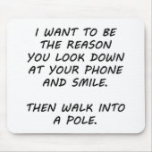 私がその理由になりたい マウスパッド (正面)