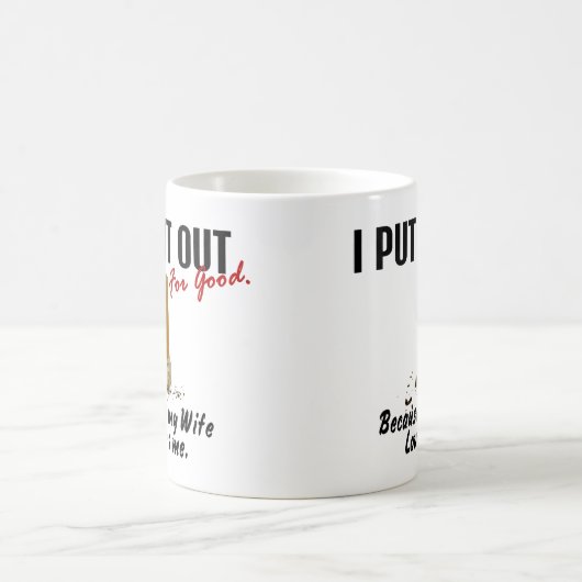 私がそれを妻置く停止喫煙は私を愛します コーヒーマグカップ (中央)