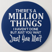 私がちょうどしなかった百万の事があります 缶バッジ (正面)