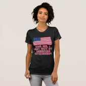 私がちょうど私のアメリカの市民権を得た私に接吻して下さい! Tシャツ (正面フル)
