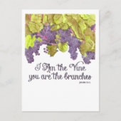 私がつる植物はがき感動的 ポストカード (正面)