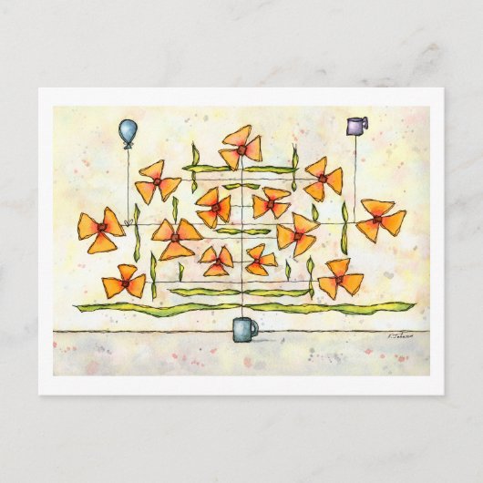 私がつる植物葉書 ポストカード (正面)