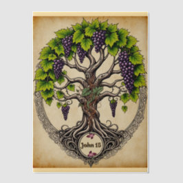 私がつる植物 ベラム紙招待状