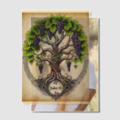 私がつる植物 ベラム紙招待状 (オフセット (カップル))