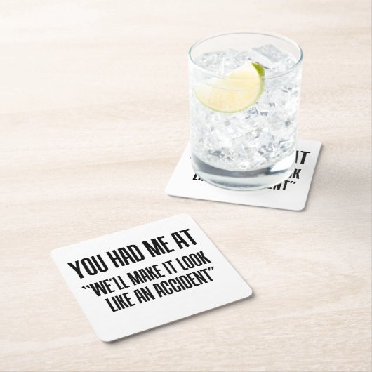 私がでありました スクエアペーパーコースター (インサイチュ)