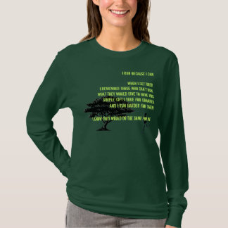 私ができるのでbw家族木、女性、走られるI。Whe… Tシャツ