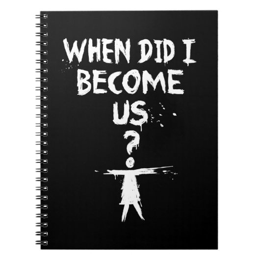 私がときに孤児の黒|は私達に似合いますか。 ノートブック (正面)