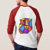 私がとどろくのを聞いて下さい! 人の基本的な3/4枚の袖のワイシャツ Tシャツ (裏面)