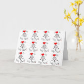 私がどれだけ君を愛して***るか教えて*** カード (黄色い花)