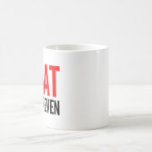私がなぜ襲わないか、赤い コーヒーマグカップ (中央)