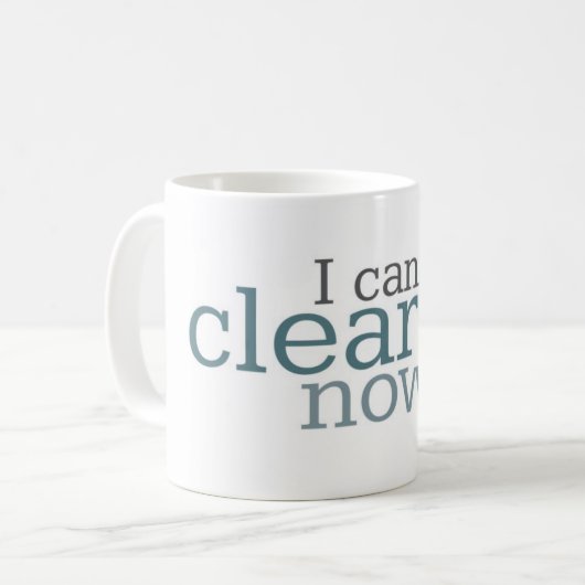 私がはっきり今見ることができる音楽マグ| コーヒーマグカップ (正面左)