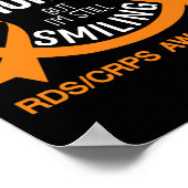 私がまだ微笑んでいる全てが痛む – Rsd Crps Awar ポスター (角)