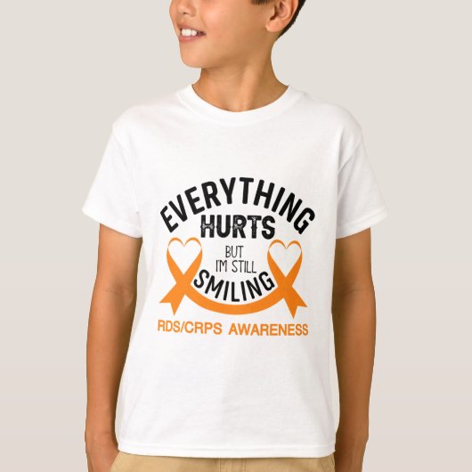 私がまだ微笑んでいる全てが痛む – Rsd Crps Awar Tシャツ (正面)