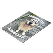 私がむしろ読んでいたゴールデン・リトリーバー犬 ノートブック (左側)