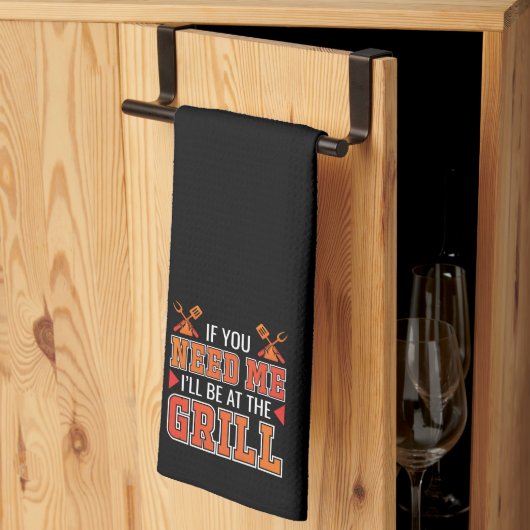 私がもしグリルに行く必要がある キッチンタオル (三つ折り)