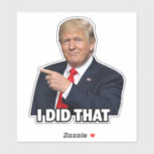 「私がやった」トランプの指さし、ガソリン価格、戦争 シール (シート)