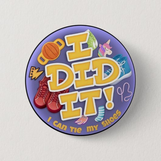 私がやった – 2 1/4"ラウンド 缶バッジ (正面)