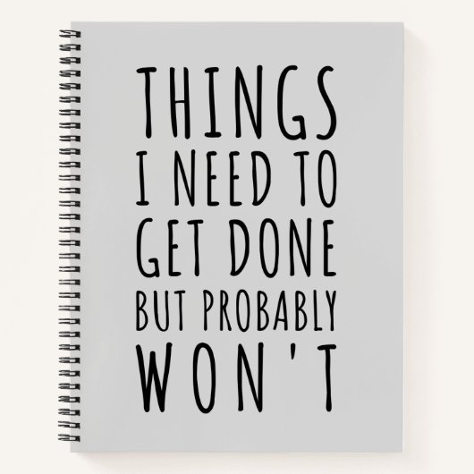 私がやらなければならないことは、多分そうはいかない  ノートブック (正面)