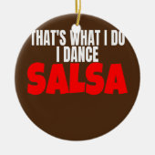 私がやることであるサルサダンスウェアのアクセサリー セラミックオーナメント (正面)