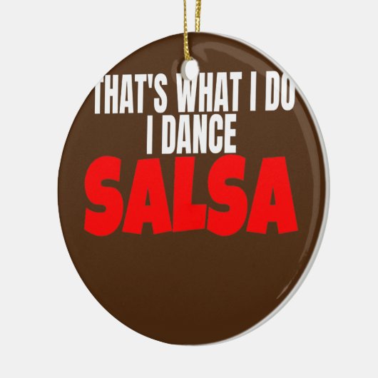 私がやることであるサルサダンスウェアのアクセサリー セラミックオーナメント (左)