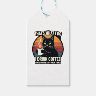 私がやることは コーヒーを飲む 人が嫌い ギフトタグ