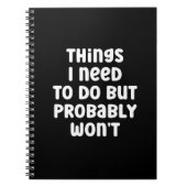 私がやるべきことはやはりユーモアを交わさないだろう ノートブック (正面)