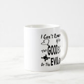 私がよい姉妹または悪者であるかどうか覚えることができません コーヒーマグカップ (正面右)