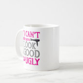 私がよい醜い見させることができなければ コーヒーマグカップ (正面左)