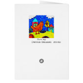 私がよりよい世界の鶏カード夢を見る (裏面)