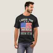 私がアメリカ恋しく思合衆国の国旗で育ったアメリカ Tシャツ (正面フル)