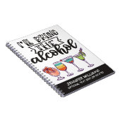 私がアルコールカラフルのカクテルおもしろい ノートブック (右側)