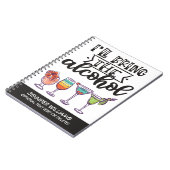 私がアルコールカラフルのカクテルおもしろい ノートブック (左側)