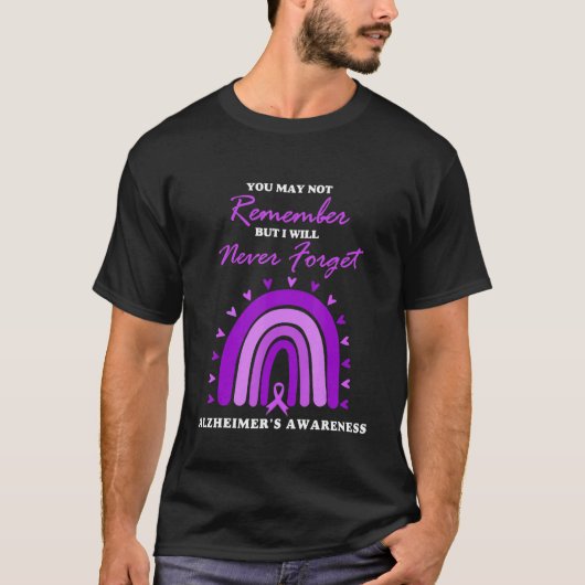 私がアルツハイマーになるなんて思い出せ忘れない Tシャツ (正面)