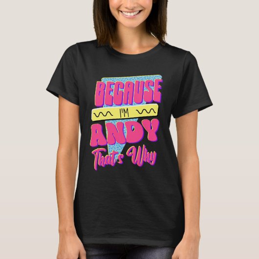 私がアンディだから Tシャツ (正面)