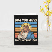 私がイエス様に言ったことではない カード (黄色い花)